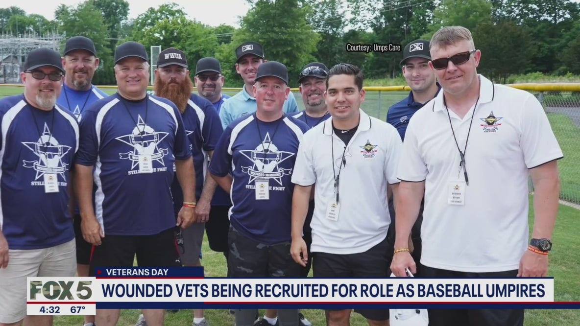 Wounded veterans being recruited as baseball umpires